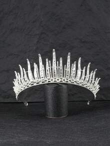 1pc Elegant & Luxurious Crown, Hollow Design, Bridal Wedding Dress Accessory, Suitable For Gifts, Weddings, Birthdays, Banquets & Parties
