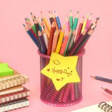 6 st hjärt-/pentagramformade färgglada självhäftande anteckningsblock, flerfärgade självhäftande anteckningsblock, 3x3 tum söta formade självhäftande anteckningsblock, lämpliga för kontor, studier, planerare, anslagstavla och presenter - Multifärgad - Visa 8