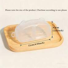 2-Slot Portable Baby Pacifier Case, Pacifier Holder Box For Travel And Outdoor, Transparent Pacifier Storage Container (Pacifiers Not Included)
