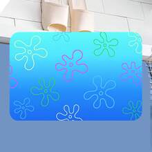 Diatom Mud Floor Mat, Made Of High-Quality Diatom Mud And Tech Fabric, With An Ultra-Soft Surface That Can Absorb Water To The Maximum Extent. Print 1.9.312 - Black - View 1