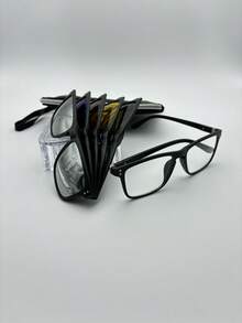 Men Eyewear Frames - Black - View 6