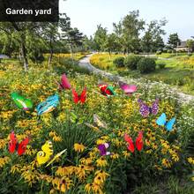 3D Lifelike Butterfly Decorations, Outdoor Garden Decor, Gardening Craft Supplies, Photography Props (Same Color Butterflies, Random Patterns) - Multicolor - View 2