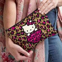 1pc Fashionable Leopard Print Cosmetic Bag, Suitable For Travel And Daily Makeup Storage - Multicolor - View 10