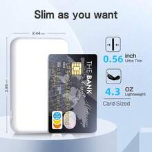 For Battery Pack, 5000mAh Magnetic Power Bank With Type-C Cable Fast Charging Lighting Input Wireless Portable Charger For 16/15/14/13/12/ All Series - White - View 7