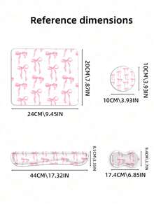 Juego de reposamuñecas y alfombrilla de ratón ergonómica 4 en 1, alfombrilla de ratón de espuma de memoria con base de goma antideslizante, duradera y cómoda, alivio del dolor, diseño lindo de lazo rosa - Multicolor - Ver 10