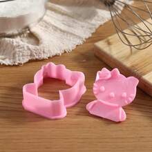 Sanrio 2pcs Hello Kitty Anime Fruit Mold Cute PVC Biscuit & Food Shaping Tool Perfect For Kawaii Birthday Gifts - Multicolor - View 8