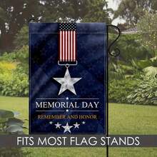 1 PC, Memorial Day Garden Banner, Holiday Patio Decoration, Holiday Lawn Banner, Home Decoration, Outdoor Decoration, Patio Decoration, Garden Decoration - 1 - View 5