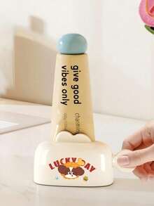 1pc Kawaii Wall Mounted Magnetic Toothpaste Squeezer Anime Cartoon Toothpaste Dispenser Waterproof Tube Squeezer Accessories,Manual Toothpaste Dispenser And Skincare Applicator, Suitable For Facial Cleansers, Hair Dyes, And Pigment Samples - Hygienic Tube Opener, Compatible With Multiple Products (No Tools Required)