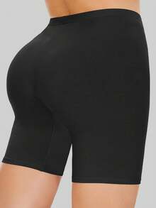Cuecas Boxer Plus Size para Mulheres, Shorts Tipo Boxer para Mulheres, Shorts Anti-Atrito, Adequados para Vestidos e Calças de Ciclismo - Preto - Visão 1