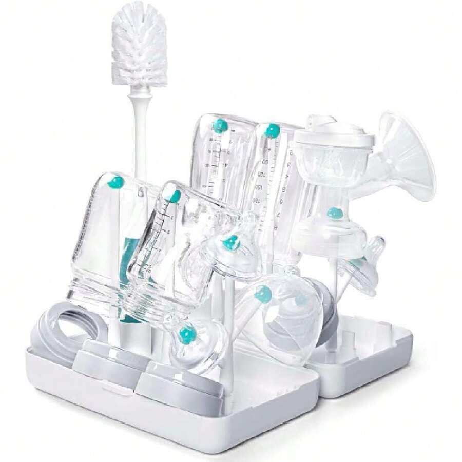 Travel Baby Bottle Drying Rack, Large Capacity Baby Bottle Drying Rack For Working Moms, Visiting Family, Friends Or Camping With Baby (Green), 39768863 - 紅白色 - 查看 1