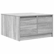 vidaXL Table basse avec tiroirs sonoma gris 70,5x70x40 cm - Gris - Voir 8
