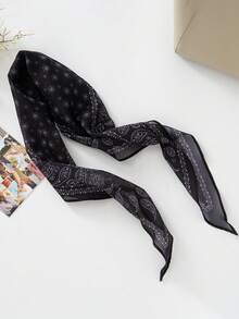 FADZOYLE 1pc Colorful Paisley Print Scarf Headscarf For Women, Warm Headwrap For Daily Wear, Abaya Headscarf, Decor For Dresses, Parties, Travels, Gifts - Multicolor - View 16