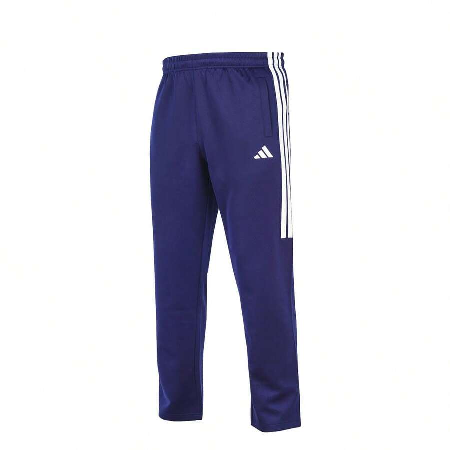 Adidas Men's Straight Leg Sweatpants, Loose Casual Lightweight Breathable Pants, Street Fashion Streetwear - Blue - View 1