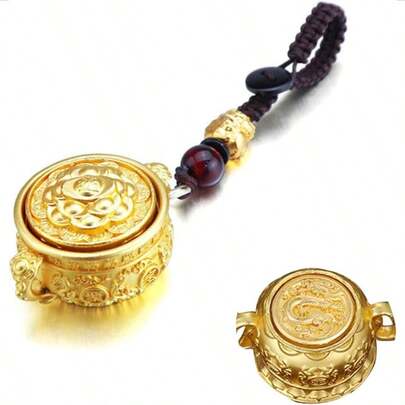 クリエイティブ な干支ポットキーチェーン 中国風ラッキーペンダントキーチェーン 絶妙なバックパック装飾アクセサリーギフト 軽量 誕生日プレゼント