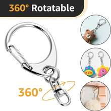 36pcs Alloy Swivel Lobster Clasp Keychain Set, Including 18pcs Metal Open Ring Keychain Hooks And 18pcs Metal Jump Rings, Suitable For DIY Jewelry, Craft Making, Holiday Gifts, Anniversary, Pet Collar, Bag Accessories (4 Colors)