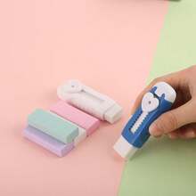 可重复使用的哑光橡皮擦棒，适合小学生使用，柔和色调