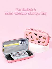 1个腊肠犬波点图案保护壳/保护套，兼容Switch2 (2025)、Switch NS、Switch OLED、Switch Lite，Switch2/Switch配件，全套包含带卡槽的底座、收纳袋、Switch保护壳，Switch玩家的最佳礼物 - 彩色 - 查看 18