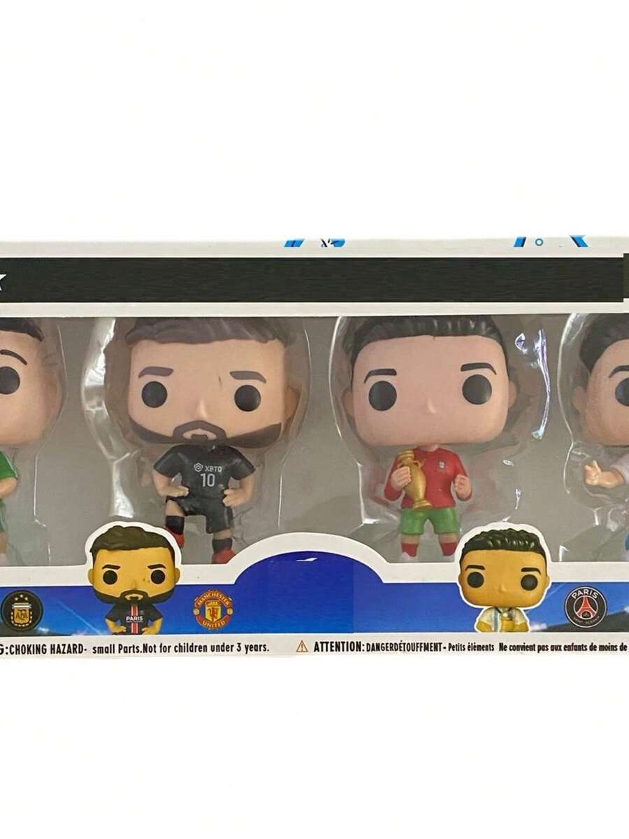 Super! Set de Figuras Cristiano and Friends Futbol Coleccionables - Rojo - Ver 1