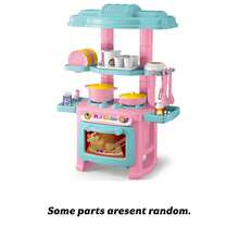 48 piezas Juego de cocina en miniatura de 10 pulgadas, simulación realista de cocina, sin batería requerida (algunos accesorios al azar) - Multicolor - Ver 10