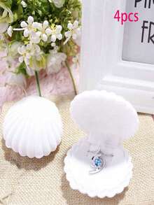 1/2/4pcs Cute Jewelry Box, Shell Shaped Jewelry Packaging Box, Earring, Necklace, Ring Storage Box, Valentine's Day, Mother's Day Gift, Proposal Surprise Gift, Gift Packaging, Jewelry Storage Box, Vanity Decor, Storage & Organization, Back To School Supplies - Multicolor - View 16