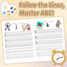 Kids Alphabet Pattern Tracing Activity Workbook – Line And Letter Path Practice Pages - Writing Practice - View 5