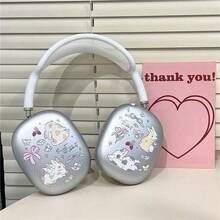 Premium Cat & Rabbit Design TPU Protective Case Compatible With Apple Headphones