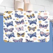 Diatom Mud Floor Mat, Made Of High-Quality Diatom Mud And Tech Fabric, With An Ultra-Soft Surface That Can Absorb Water To The Maximum Extent. Print 1.9.265 - Black - View 6