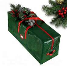 1pc Christmas Tree Storage Bag - Heavy Duty Large Capacity Organizer Bag, Suitable For 7.5/9ft Artificial Christmas Tree, With Durable Reinforced Handles And Double Zippers - Waterproof Material, Dust-Proof, Moisture-Proof, Insect-Proof.