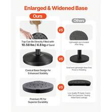 4Pcs Stanchion Post Crowd Control 4 Retractable Belts Sand Injection Base - Default - View 3