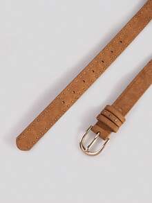 1pc Unisex Suede Double Row Spike Studded Belt - Suede Claw Stud Belt - View 3