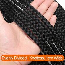 7 Packs Goddess Box Braids Crochet Hair 10/14/18/24/30 Inch Prelooped Crochet Box Braids Crochet Hair For Braiding Hair - Multicolor - View 3