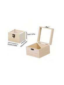 1个防尘透明玻璃木质收纳展示盒，适用于存放珠宝、永生花、明信片、化妆品、手工皂、DIY工艺品、婚礼回礼、婴儿派对礼物、生日礼物、节日礼物等，是女性的理想收纳整理盒，也是旅行必备、返校宿舍收纳、秋季装饰和房间装饰的完美之选。 - 原木色 - 查看 10