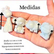 30 jabones pequeños para recuerdo baby shower safari Leon jirafa elefante - De todos rosa - Ver 3