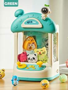 NEUSNEY Electric Claw Machine Doll Set, Kids Pretend Play Plush Doll Grabber, Mini Capsule Doll With Lights & Sounds, Educational Interactive Game, Gift For Boys & Girls - Multicolor - View 11