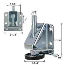 Set Of 4 Adjustable Wedges With Locking Nut - For Leveling And Adjusting Furniture Legs - Black - View 5