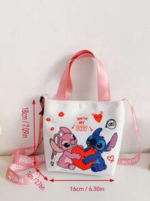 Disney Bolsa organizadora ligera y de moda, bolso cruzado de princesa, bolso de hombro, monedero, bolsa de accesorios - Multicolor - Ver 4