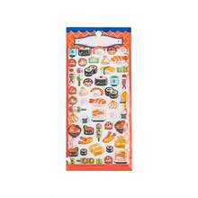 2/3pcs Random Cute 3D Sushi Candy Stickers, Suitable For Handmade DIY Scrapbooking Diary Decoration - Multicolor - View 5