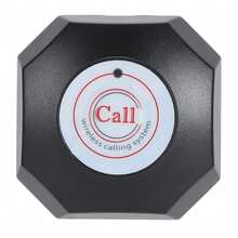 Wireless Search System With Time Display, Restaurant Search, Table Bell, 10 Buttons And 1 Receiver - Black - View 8