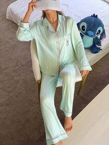 迪士尼史迪奇印花睡衣套装 - 彩色 - 查看 5