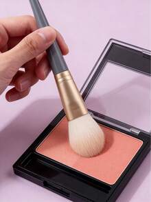 1pc High-Quality Fluffy Soft Blush Brush, Powder Brush, Contour Brush - Evenly Applies Makeup Without Powder Fly-Away, Makeup Brush Tool