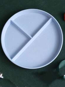 10个/5个/1个套装圆形分隔盘微波炉食品盘水果沙拉托盘厨房，节日，婚礼，生日派对餐具；家庭聚会自助餐盘，派对用品 - 彩色 - 查看 7