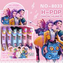1/2/3/4/5pcs KPOP New Witch Hunting Girl Group 10 Color Ballpoint Pens, 3D Soft Silicone Shaped Push-Type Neutral Pens, Creative Stationery For Journaling, Back To School Supplies - Multicolor - View 2