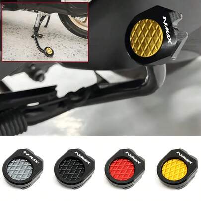 1pc Universal Motorcycle Dirt Bike CNC Aluminum Alloy Footpeg Footrest Suitable For XMAX250/300/400 NVX155 Center Stand Pad Modification Main Support Pad