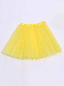 1pc Adult Tutu Skirt, Mesh Princess Puff Skirt, Cosplay Tutu Dress, Birthday Party Role Play Costume, Dance Performance Puff Skirt - Hot Pink - View 10