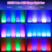 Bañador de pared LED RGBW 4 en 1 de 60 W, luces de escenario con control DMX y activación automática por sonido, iluminación de pared regulable para Navidad, iglesias, clubes nocturnos, discotecas, bodas y bares. - Tipo de Enchufe B USA (110-127V) - Ver 5