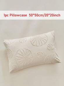 半件装卡其色波西米亚风簇绒纹理枕套，复古田园风树叶图案枕套，适用于卧室、客厅，波西米亚家居装饰，柔软透气，可机洗，四季皆宜，不含枕芯 - 卡其色 - 查看 21