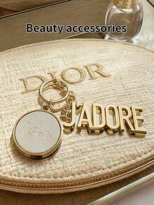 Dior Metal Clasp Genuine Stone Aromatherapy Pendant; Beauty Accessories; Metal Clasp; Aromatherapy Stone Pendant; High-End Minimalist Gift - Gold - View 8