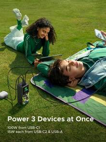 20000mAh 130W Nexode Power Bank, 100W Cargador Portátil Powerbank 2 USB C y 1 USB A, Pantalla Inteligente TFT, Batería Externa Compatible con MacBook/iPad/ 17 Pro Edición - Kinich - Ver 4