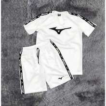 Men's Dry-Fit Shirt And Shorts Set - 白色 - 查看 6