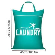 Large Capacity Laundry Bag - Adjustable Handle, Zipper Design, Washable, Suitable For Travel, Sports, Yoga, Gym And Outdoor Activities ,Travel Essential Bag - Multicolor - View 11